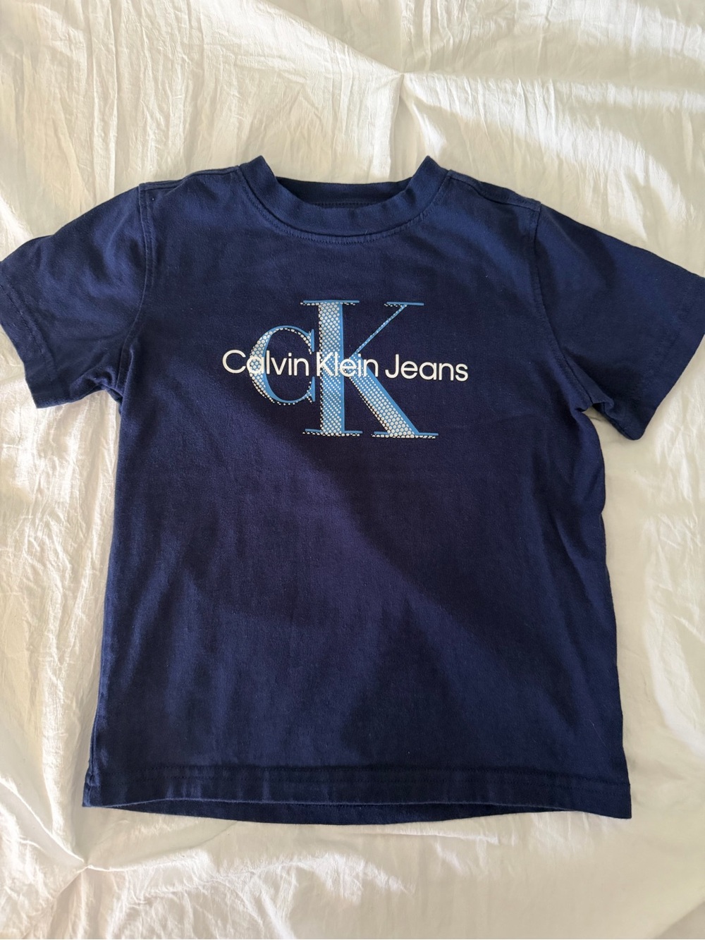 Calvin Klein Jeans Kids 4T Navy Logo Tee